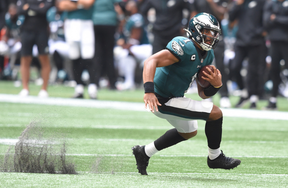 Jalen Hurts looked like an NFL starter in Week One against Atlanta. 